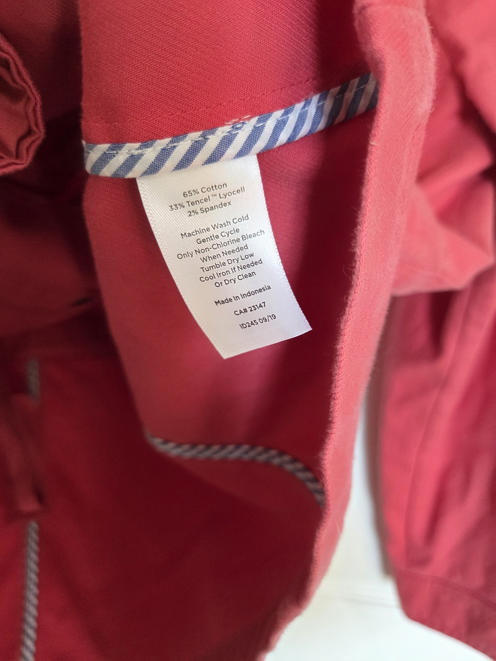 Talbots Raspberry Pink Snap-Front Utility Jacket - Picture 6 of 7